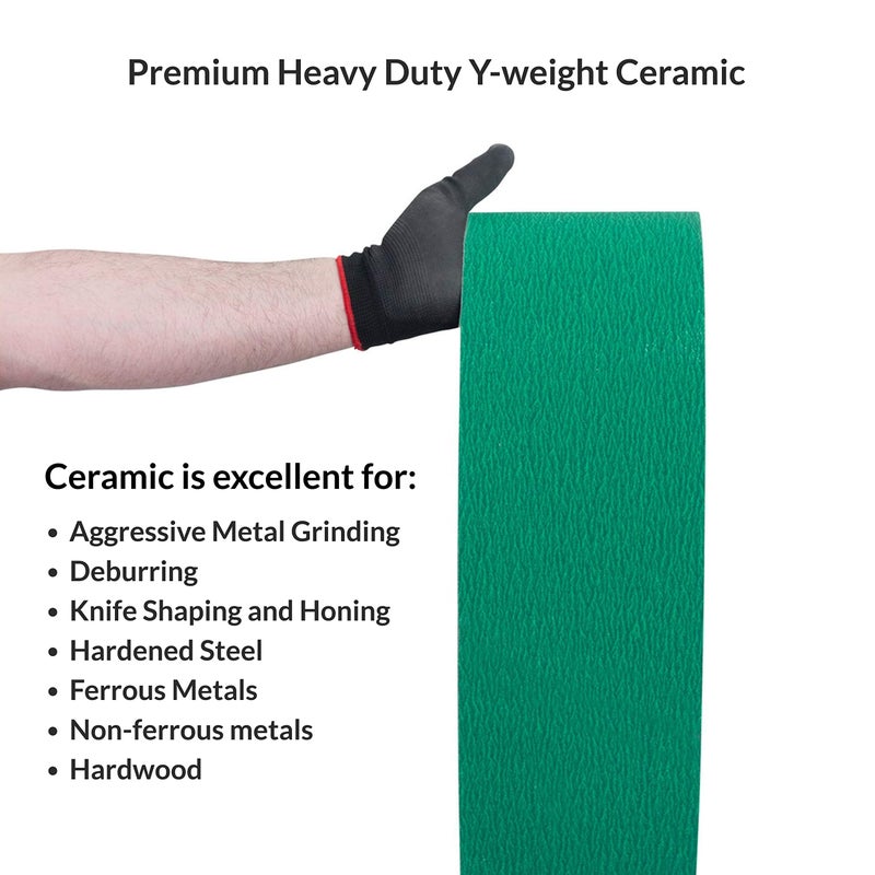 Red Label Abrasives 6 X 48 Inch 24 Grit Metal Grinding Zirconia Sanding Belts, 2 Pack - Image 4